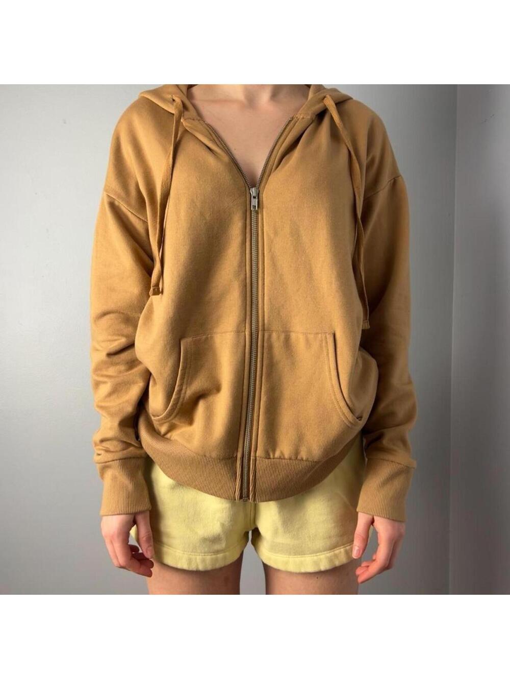 soft brown lightweight jacket